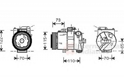 VAN WEZEL 7600k018 -  Компрессор, кондиционер